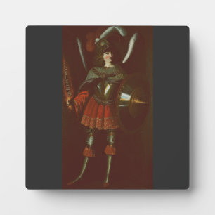 Placa Expositora El Arcángel Miguel por Francisco de Zurbarán Arte