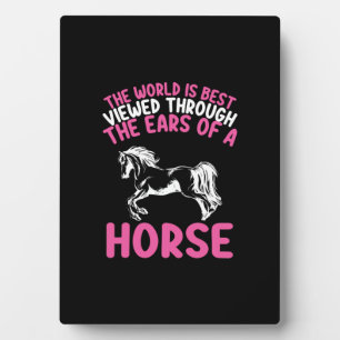 Placa Expositora El Arte De Caballo Es Mejor Ver El Mundo.