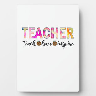 Placa Expositora El arte del profesorado inspira amor