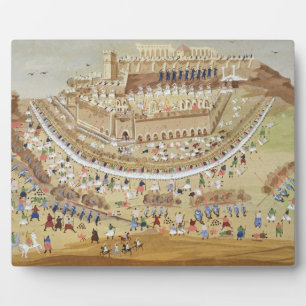 Placa Expositora El asedio de Atenas en 1827, del Pictorial Hi