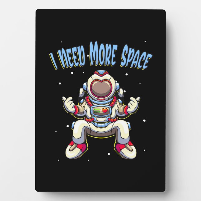 Placa Expositora El astronauta necesita más espacio (Frente)