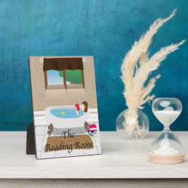 Placa Expositora El baño de la sala de lectura