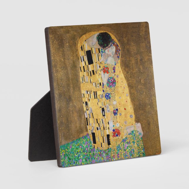 Placa Expositora El beso de Gustav Klimt (Anverso)