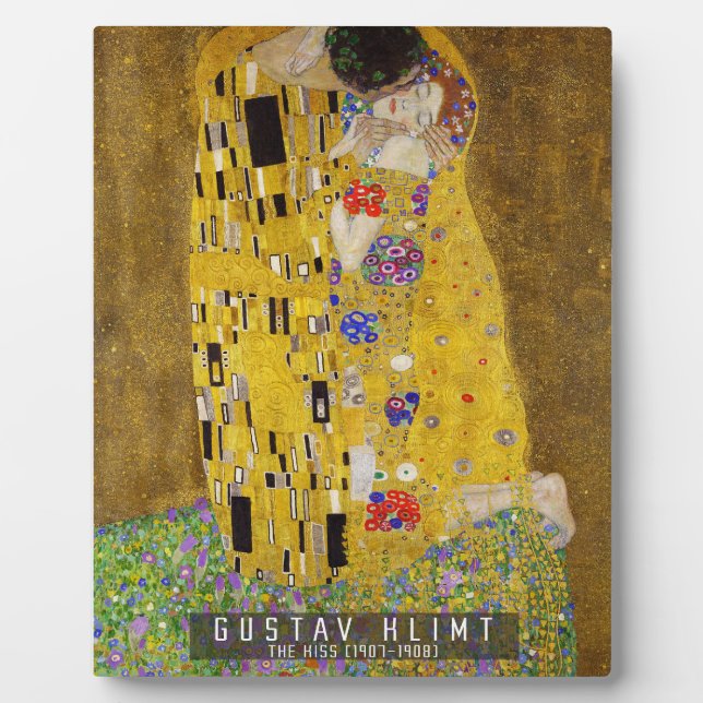 Placa Expositora El beso - Gustav Klimt (Frente)
