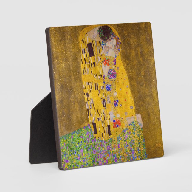 Placa Expositora El beso | Gustav Klimt | (Anverso)