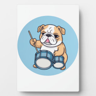 Placa Expositora El Bulldog Bateria Ritmos y Bulldog Grooves