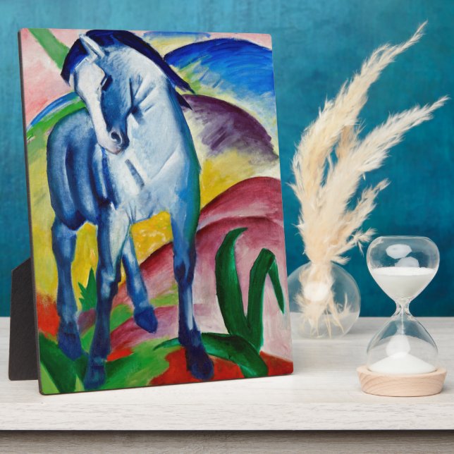 Placa Expositora El caballo azul de Franz Marc (Lado)