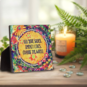 Placa Expositora El cambio motivacional citó la inespiritualidad