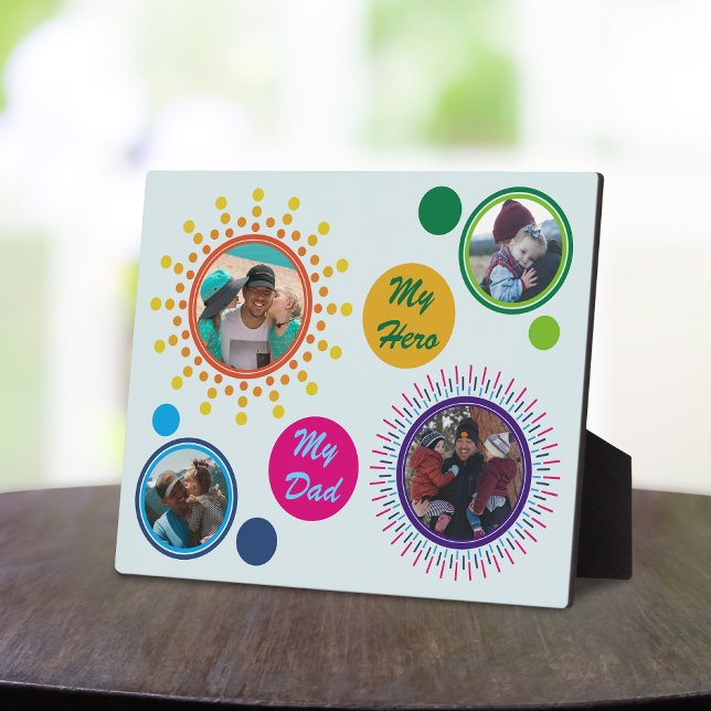 Placa Expositora El Collage de fotos del Círculo Abstracto Moderno  (Subido por el creador)