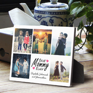 Placa Expositora El Collage de fotos del Día de la Madre es la mejo