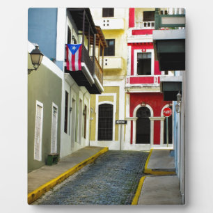 Placa Expositora el color del antiguo San Juan Puerto Rico