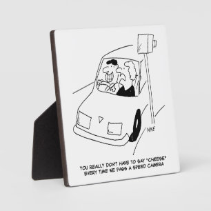 Placa Expositora El Conductor Dice Que El Queso Pasa Cámara De Velo