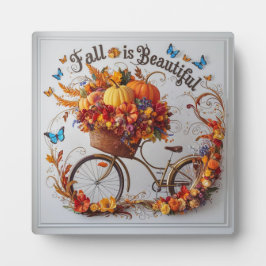 Placa Expositora El Día de Acción de Gracias de la bicicleta de oto