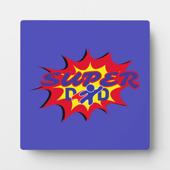 Placa Expositora El Día del Padre en el libro de historietas Super  (Frente)