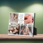 Placa Expositora El día en que conocí a mi papá para el collage de<br><div class="desc">Esta sincera placa fotográfica resume el profundo significado de "El día que conocí a mi padre". Las cuatro imágenes del collage de fotos en la placa representarán bellamente "El día en que conocí a mi padre: un hermoso comienzo de nuestro viaje compartido". También tiene las palabras "te amamos" y los...</div>
