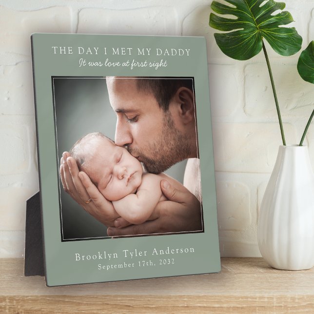 Placa Expositora El día que conocí a mi papá, foto, padre de famili (Subido por el creador)