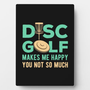 Placa Expositora El disco de golf me hace feliz