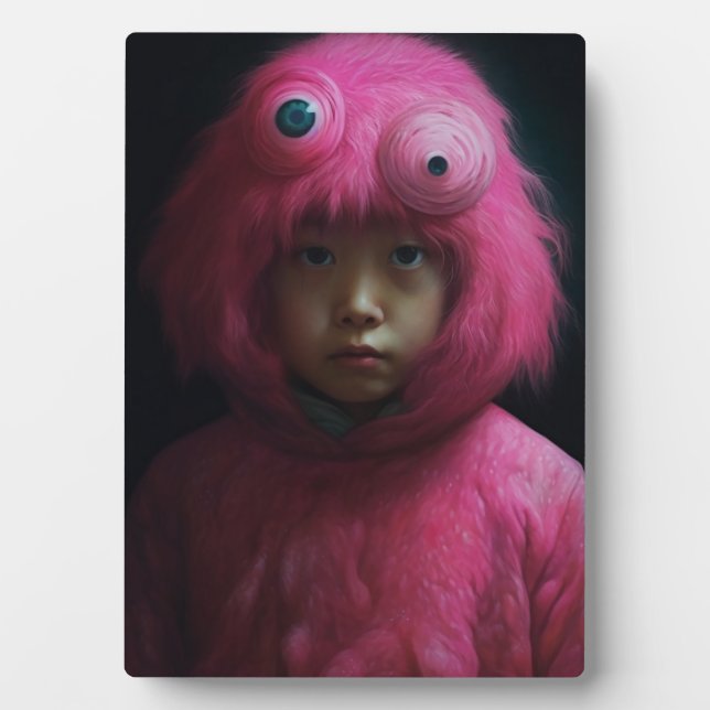 Placa Expositora El disfraz de monstruo (Frente)