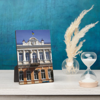 Placa Expositora El edificio del Ayuntamiento de Melitopol