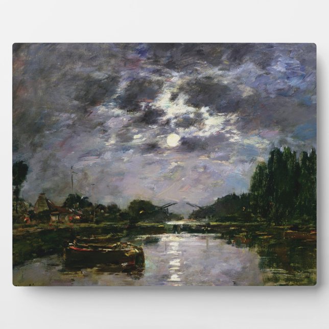 Placa Expositora El efecto de la luna, 1891 (aceite sobre lienzo) (Frente)