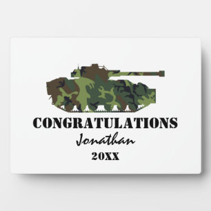 Placa Expositora El ejército personalizado desaparece