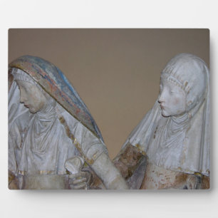 Placa Expositora El Entombment, detalle de dos mujeres sagradas, 1