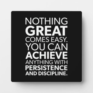 Placa Expositora El éxito y el ritmo de gimnasio