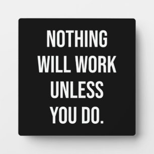 Placa Expositora El éxito y el ritmo de gimnasio