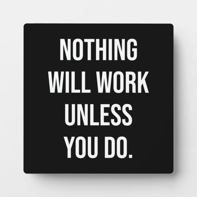 Placa Expositora El éxito y el ritmo de gimnasio (Frente)