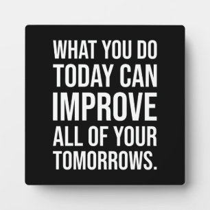 Placa Expositora El éxito y el ritmo de gimnasio