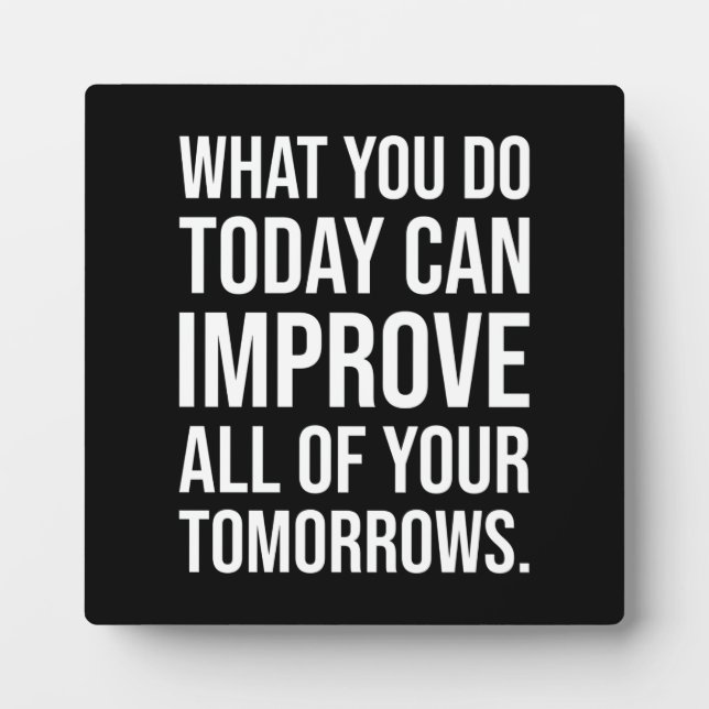 Placa Expositora El éxito y el ritmo de gimnasio (Frente)