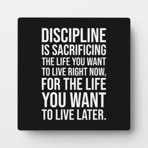 Placa Expositora El éxito y el ritmo de gimnasio