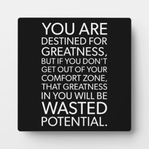 Placa Expositora El éxito y el ritmo de gimnasio