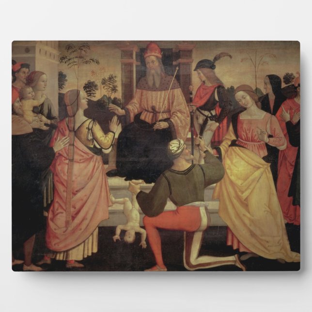 Placa Expositora El fallo de Salomón (Frente)