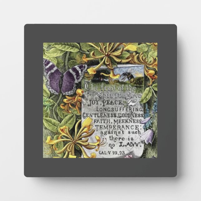 Placa Expositora El Fruto Del Espíritu (Frente)