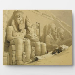 Placa Expositora El gran templo de Abu Simbel, Nubia, de "Egipto"
