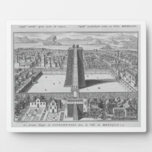 Placa Expositora El Gran Templo de la Vitsliputsli en la Ciudad de