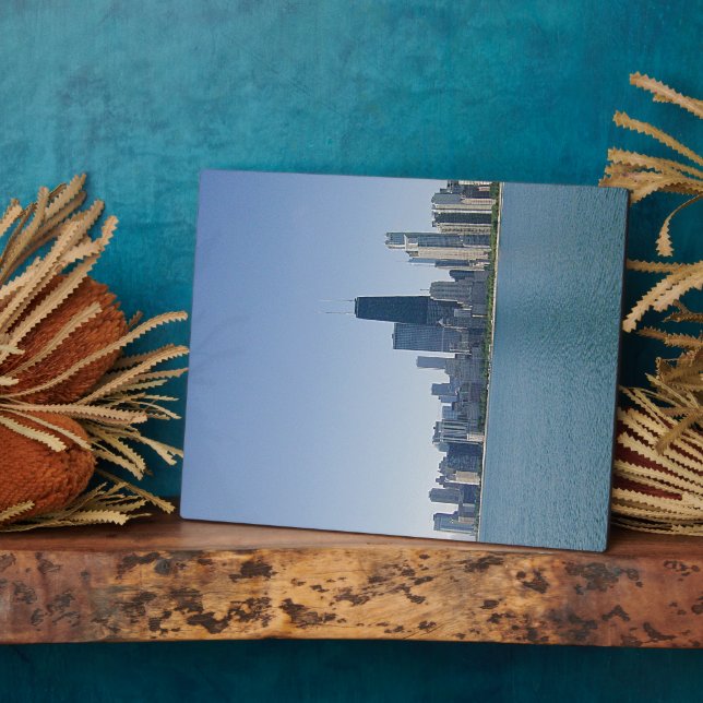 Placa Expositora El horizonte de Chicago (Lado)