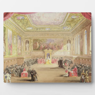 Placa Expositora El juicio, Ley IV, Escena I del profesional de Cha