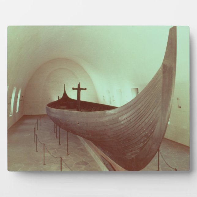 Placa Expositora El longship de Gokstad (madera) (Frente)