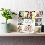 Placa Expositora El mejor Collage de fotos del mundo con el tío de<br><div class="desc">Den a la mejor tía y tío del mundo una placa de collage con fotos múltiples y personalizados que valorarán y disfrutarán durante años. Puedes personalizar con ocho fotos de sobrinas, sobrinos, otros miembros de la familia, mascotas, etc., personalizar la expresión "Mejor tía y tío del mundo", y agregar los...</div>
