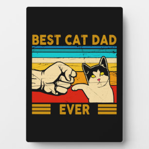 Placa Expositora El mejor padre del gato jamás fue un padre gracios