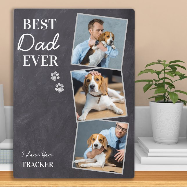 Placa Expositora El mejor padre del perro Mascota foto Día del padr (Subido por el creador)