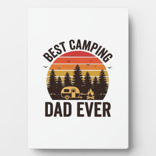 Placa Expositora El mejor papá de camping de todos los tiempos dise