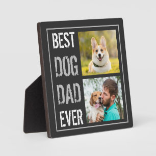 Placa Expositora El mejor papá de perro moderno de todos los tiempo