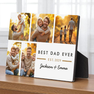 Placa Expositora El mejor papá del día del padre cada cinco Collage