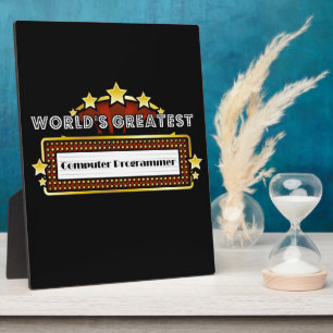 Placa Expositora El mejor programador informático del mundo