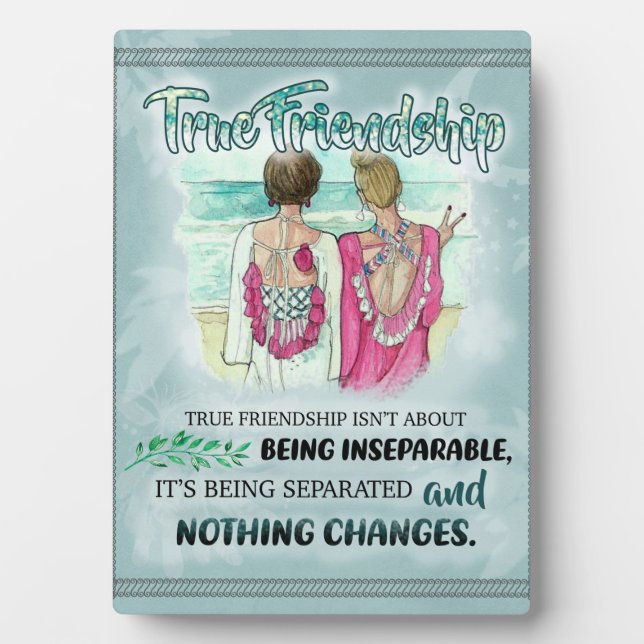 Placa Expositora El mejor regalo de amigo, los regalos divertidos d (Frente)