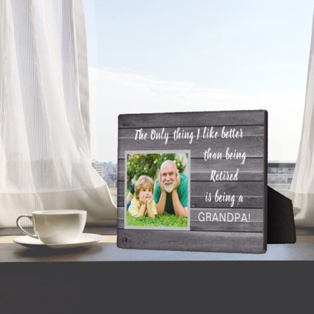 Placa Expositora ¡El mejor regalo! Papel de papá retirado (Subido por el creador)