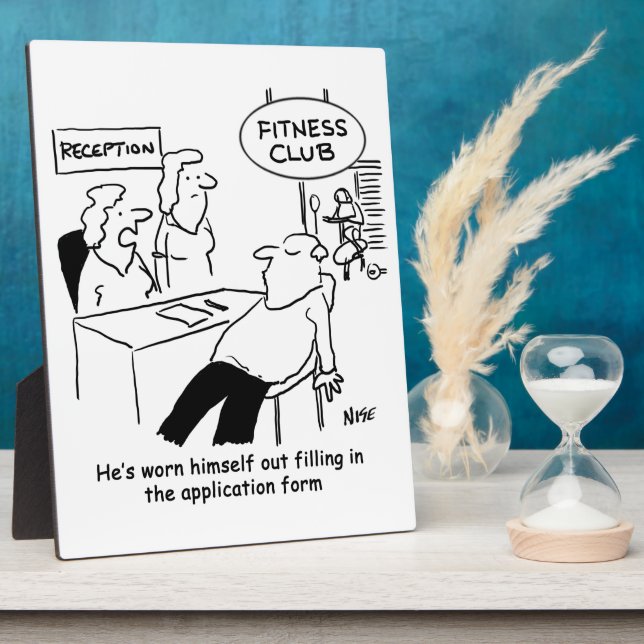 Placa Expositora El miembro del gimnasio está agotado (Lado)